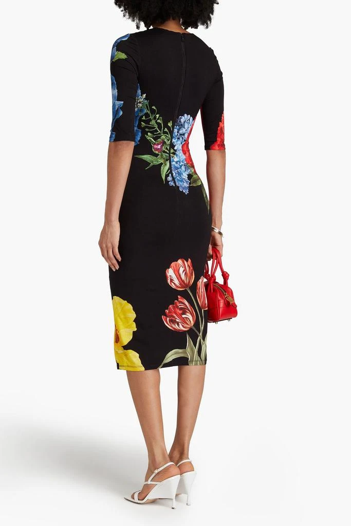 Alice + Olivia Floral-print jersey midi dress 3