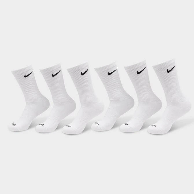  Nike Everyday Plus Cushioned Crew Training Socks (6-Pack)