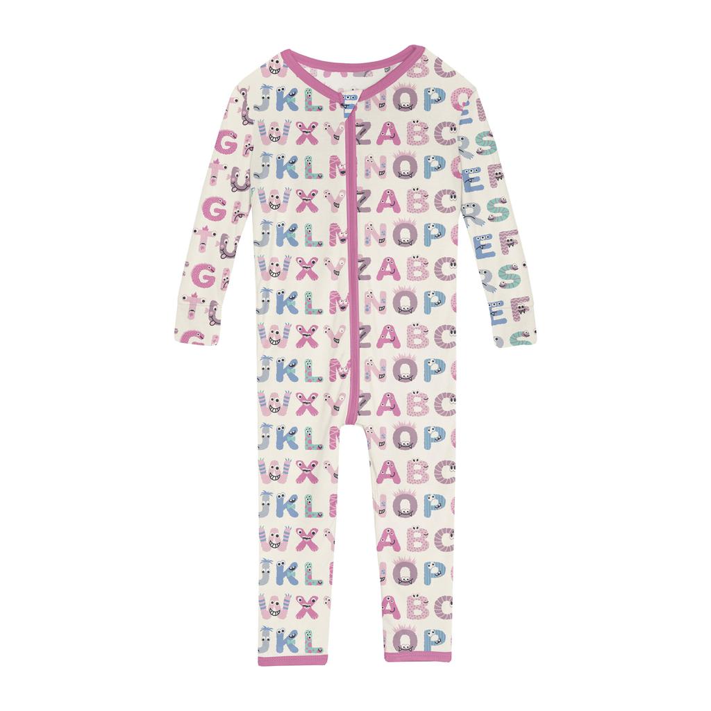 KicKee Pants Print Convertible Sleeper with Zipper (Infant)