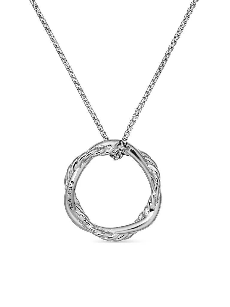 Shop Petite Infinity Pendant Necklace in Sterling Silver with