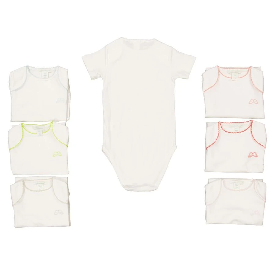 Marie Chantal Infant Set Of 7 Picot Onesies 1