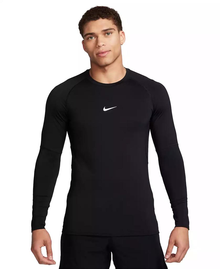 NIKE Men's Pro Slim-Fit Dri-FIT Long-Sleeve T-Shirt
