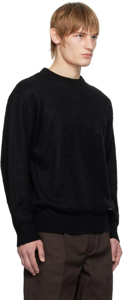 Wacko Maria Black Mohair Crew Neck Sweater 2