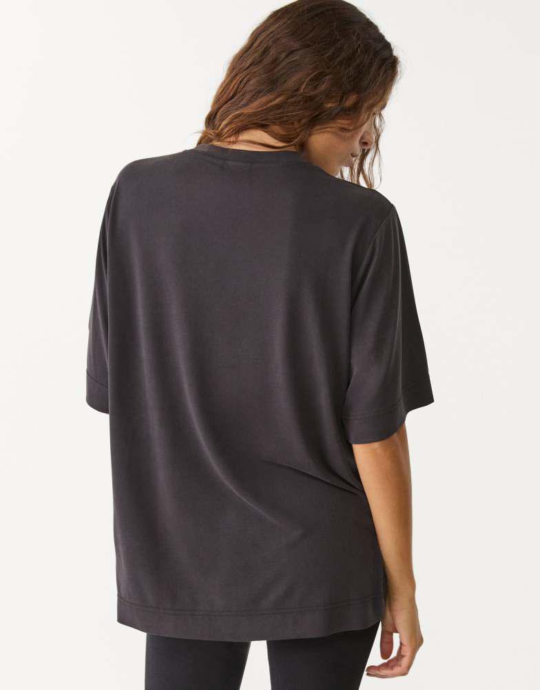Stradivarius Stradivarius soft touch oversized turtleneck in black