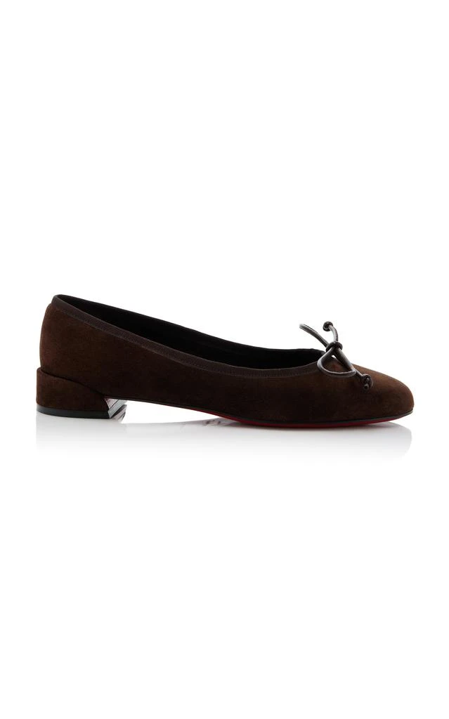 Christian Louboutin Christian Louboutin - Sweetie Jane Veau Velours Ballet Flats - Brown - IT 37 - Moda Operandi 1