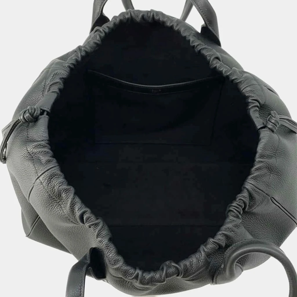 Celine Celine Black Calf Leather Cabas Drawstring Cuir Triomphe Tote Bag 10