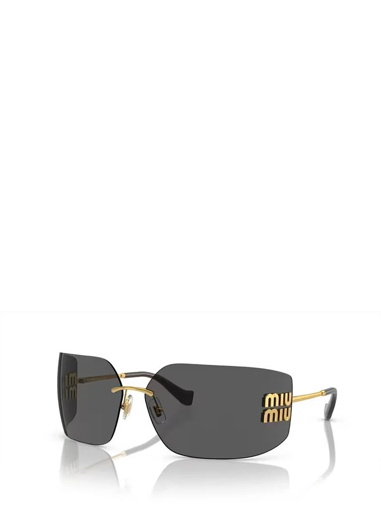 Miu Miu Eyewear Miu Miu Eyewear Logo-Plaque Oversize-Frameless Sunglasses 2