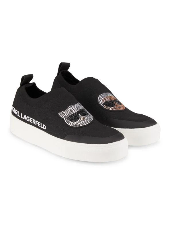 Karl Lagerfeld Paris Clarke Low Top Embellished Slip On Shoes 2