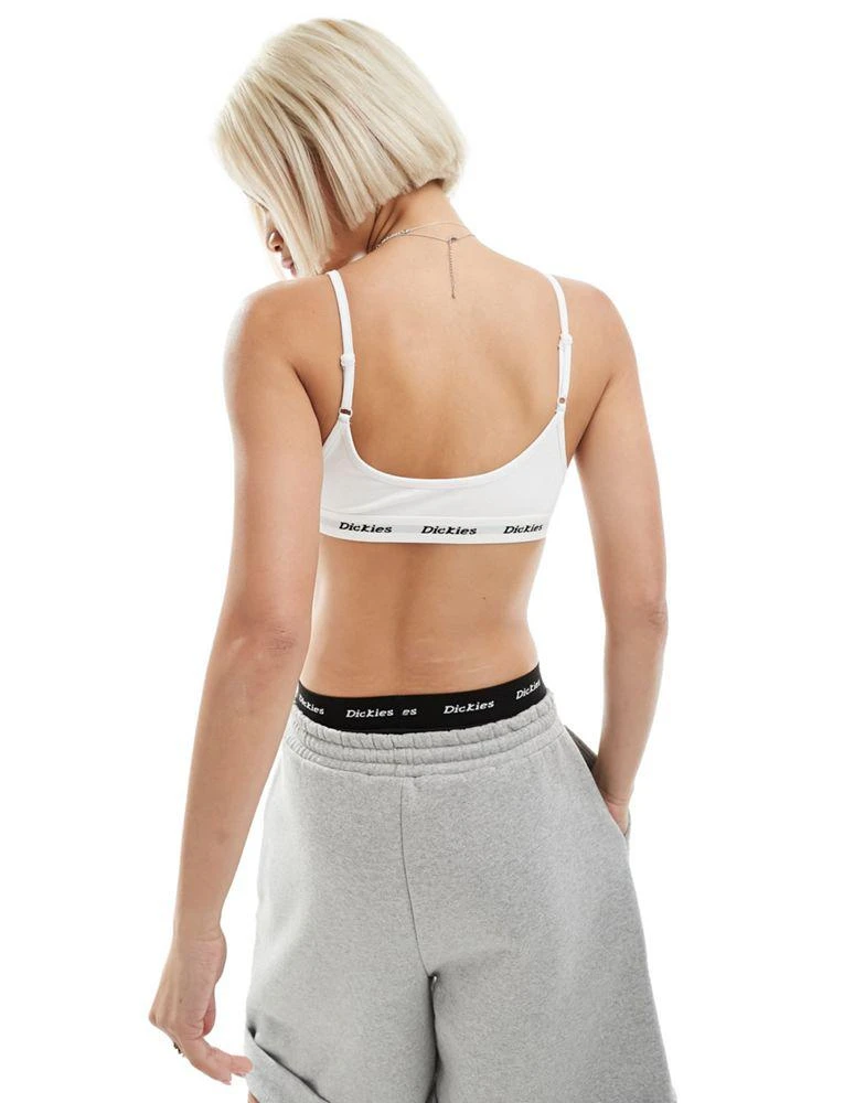 DICKIES Dickies triangle bralette in white 4