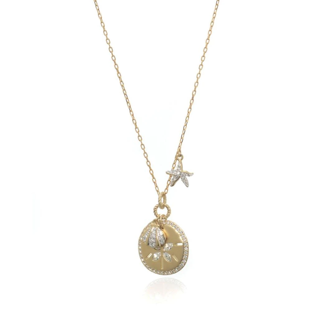 Swarovski Swarovski Ocean Gold Tone Crystal Necklace 5462580 1