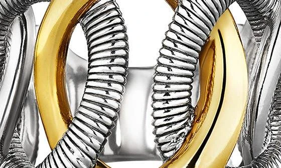 Judith Ripka Eternity Interlocking Chain Ring 4
