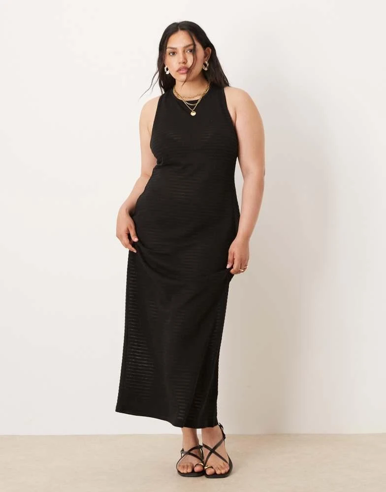 ASOS DESIGN Curve crochet sleeveless elasticated back midi dress in black   On Sale Now with Up to 75% Off | Discover Exclusive Deals & Savings at  BeyondStyle  Authentic ASOS Home|Women|Dresses