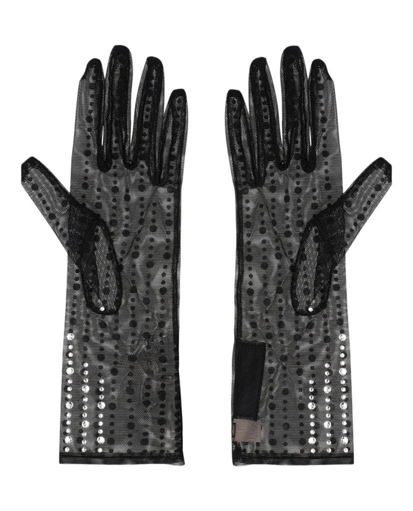 Gucci Crystal Embellished Mesh Gloves 2