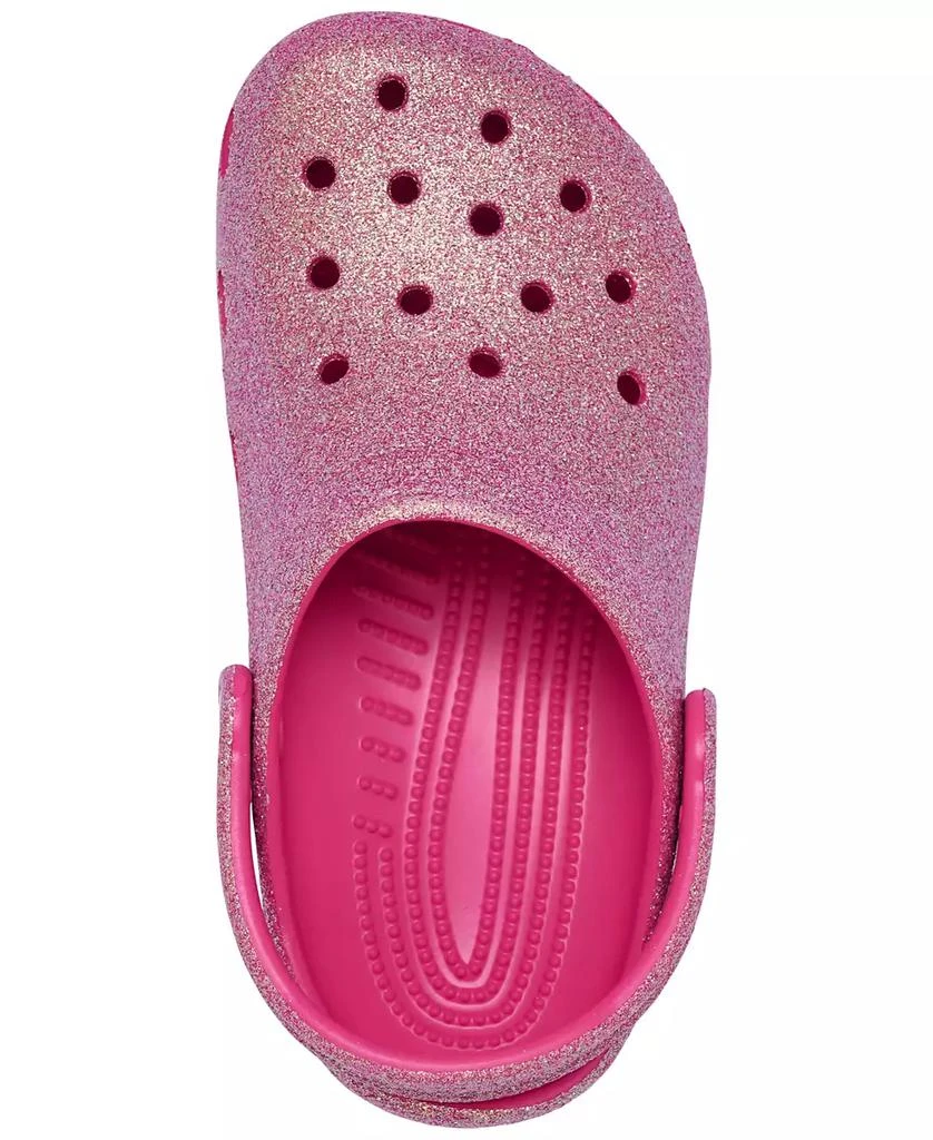 Crocs Little Girls Classic Glitter Clogs from Finish Line 4