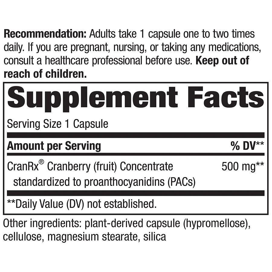 Nature's Way CranRx Bioactive Cranberry Capsules 5