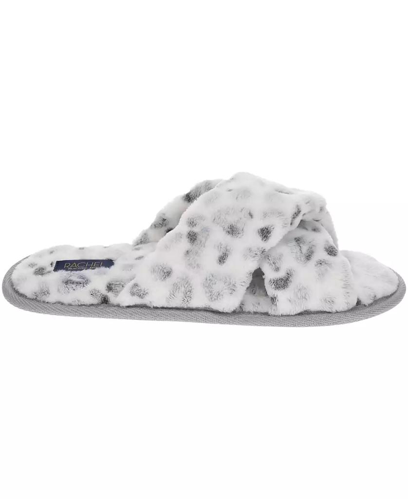 RACHEL Rachel Roy Women's Gift Set with X-Band Plush Slipper and Cheetah Blanket Set