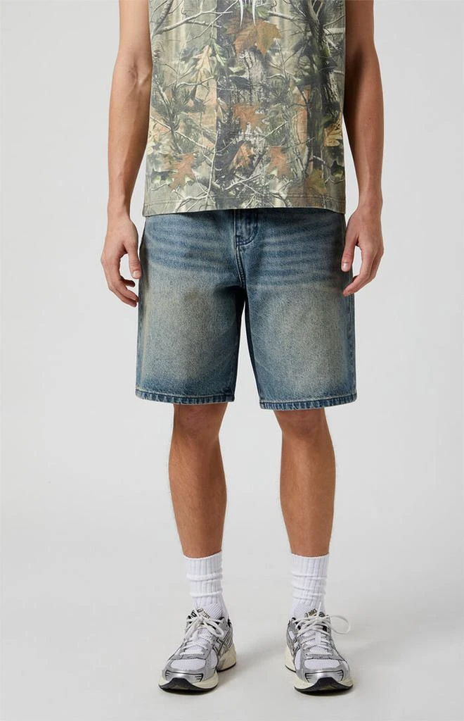 PacSun Medium Indigo Baggy Denim Shorts 2