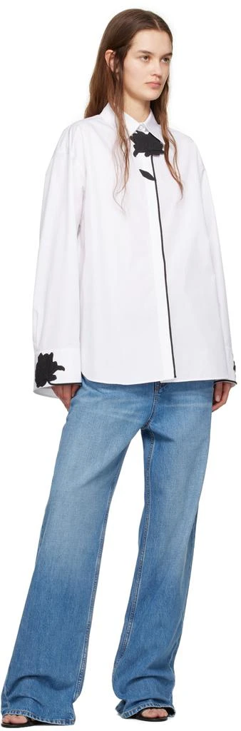 Valentino White Flower Shirt 4