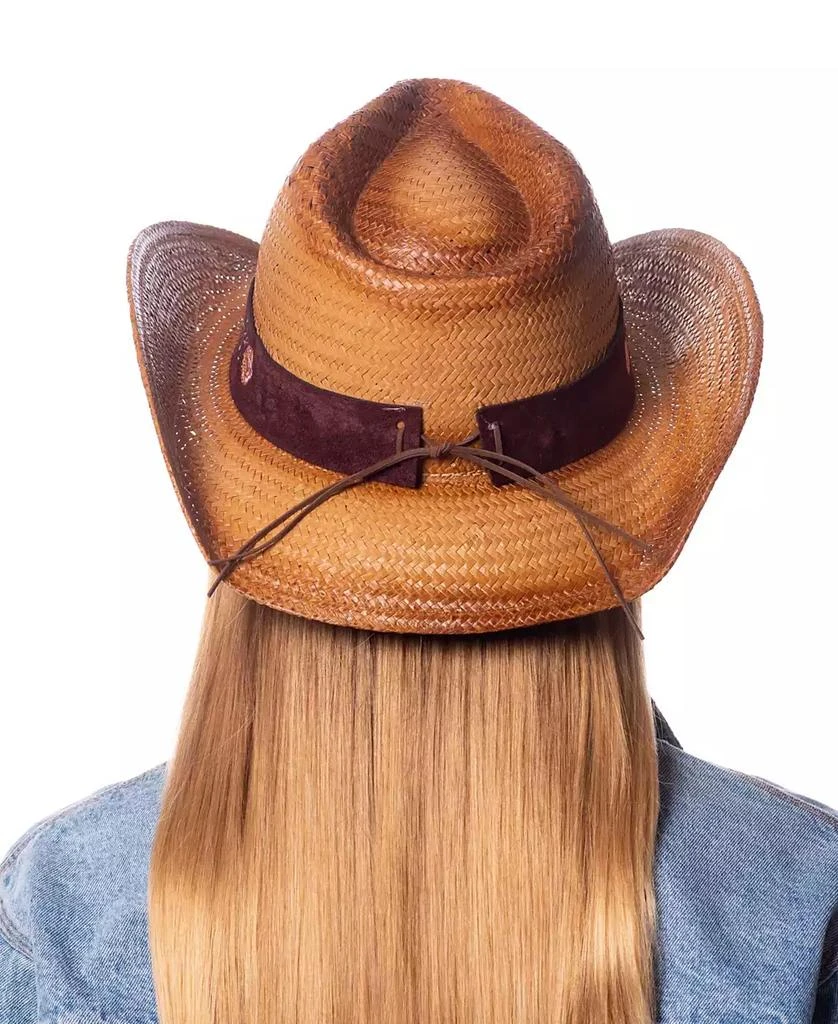 Epoch Hats Company Cowboy Hat with Floral Trim Band and Stud 3