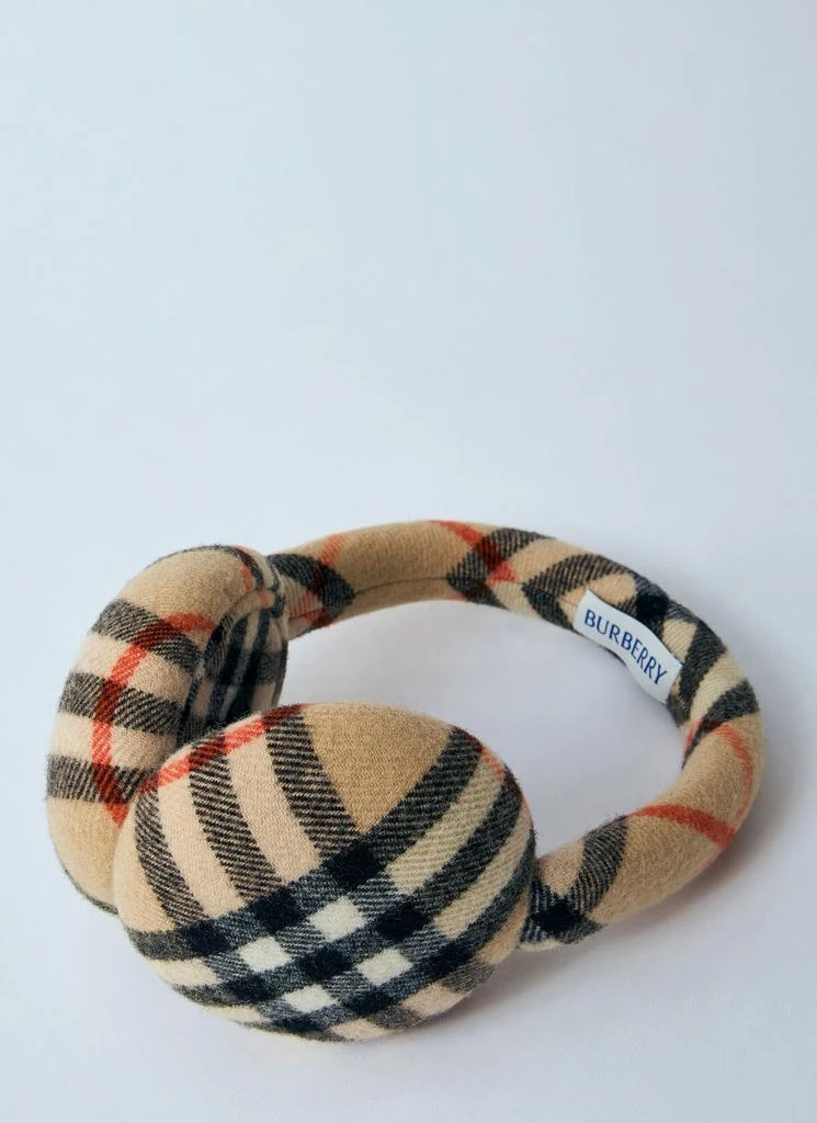 Burberry Check Wool Earmuffs 2
