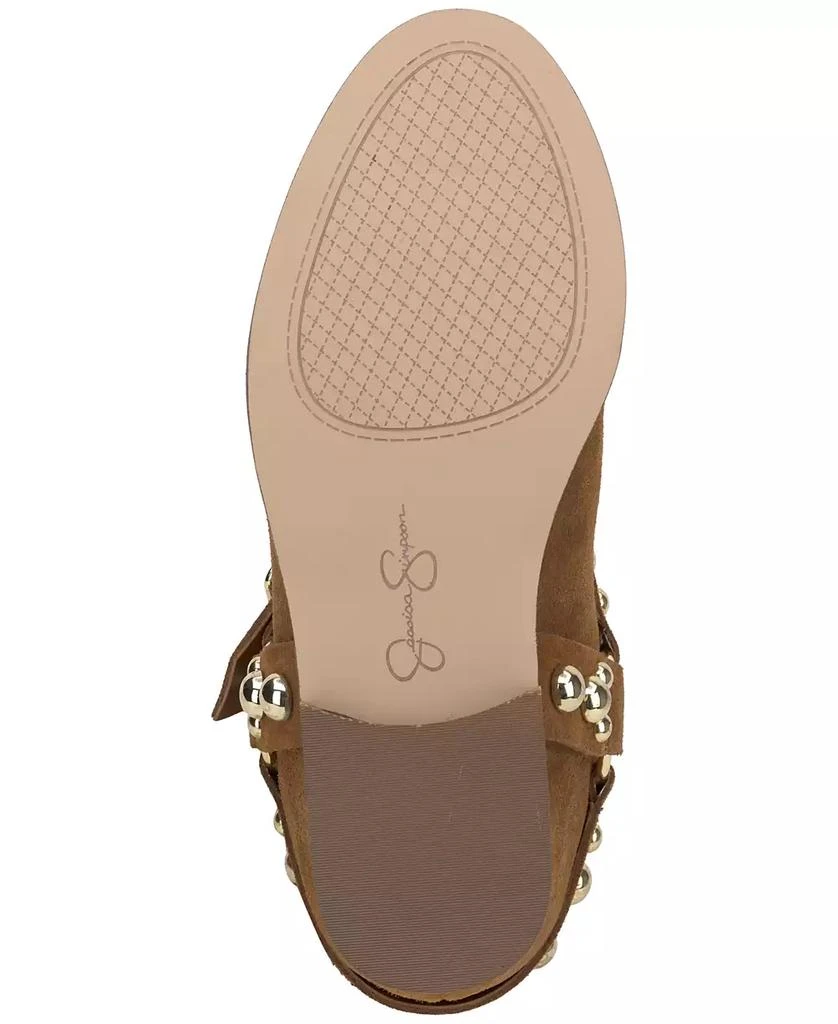 Jessica Simpson Women's Milley Studded Harness Moto Boots 5