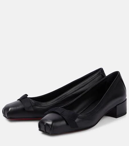 Christian Louboutin Mamaflirt 30 bow-detail leather pumps 5