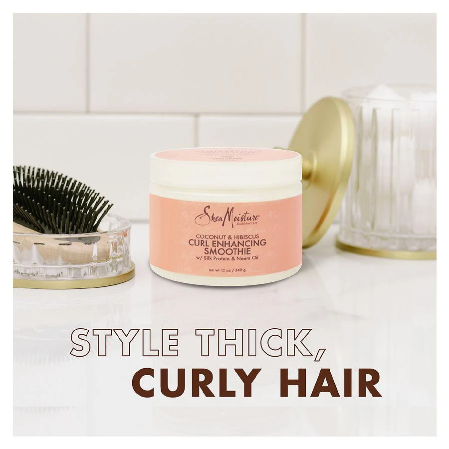 SheaMoisture Smoothie Curl Enhancing Cream Coconut and Hibiscus 5