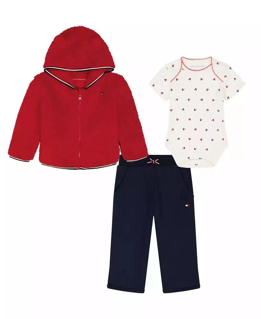 Tommy Hilfiger Baby Girls
 Jacket, Bodysuit and Pants, 3-Piece Set
