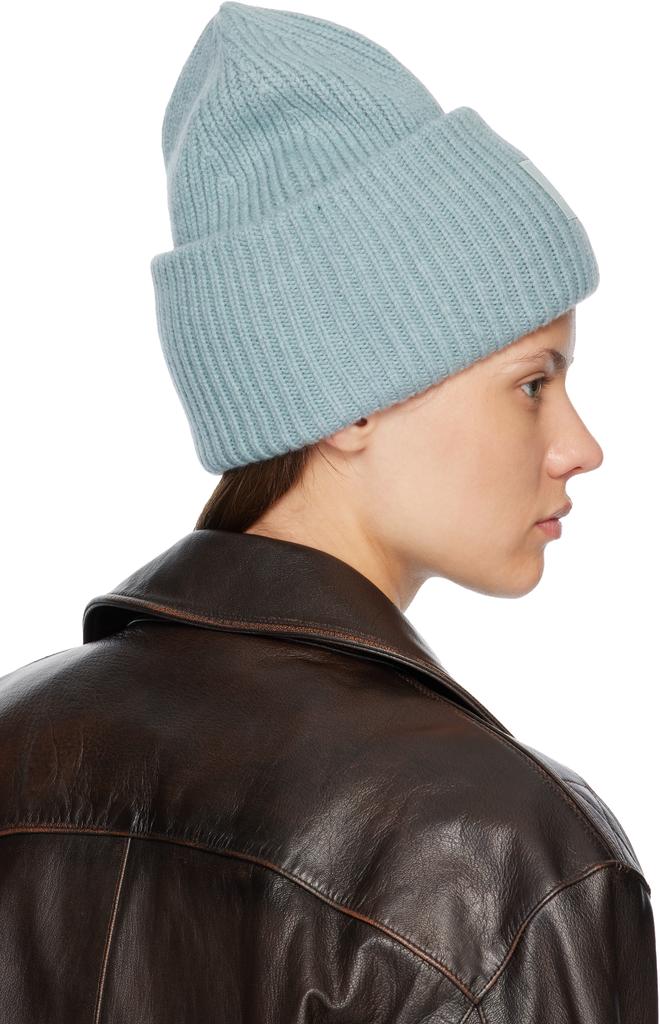 Shop Blue Large Face Logo Beanie on Sale at BeyondStyle – Get 16