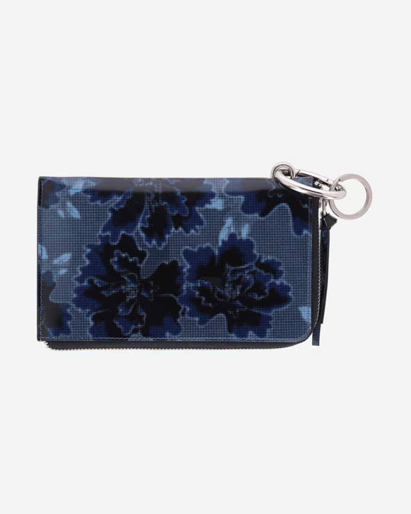 Dries Van Noten Printed Leather Pouch Blue Blue - Backpacks 