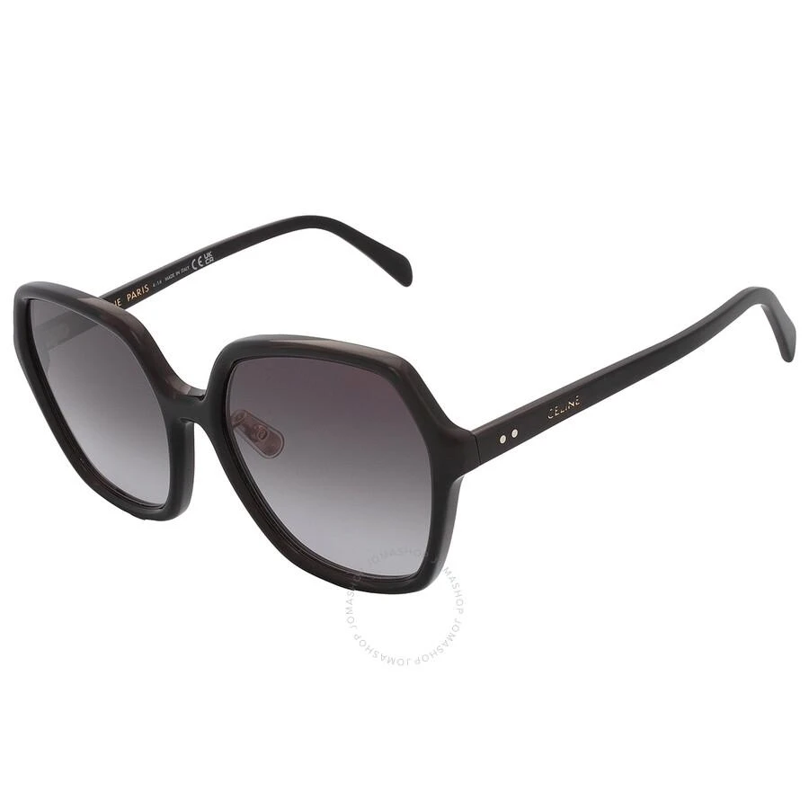 Celine Smoke Gradient Geometric Ladies Sunglasses CL40230F 01B 58 3