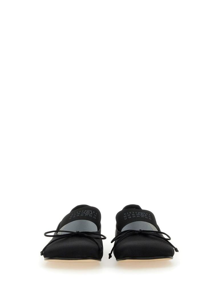 MM6 Anatomic Satin Ballet Flats For - Shoes - Compare Prices