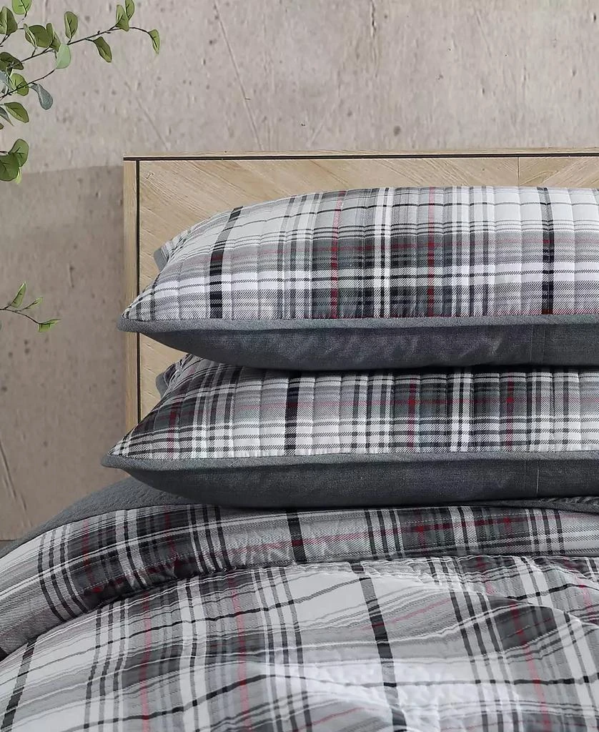 Eddie Bauer Alder Plaid Reversible 3 Piece Quilt Set 6
