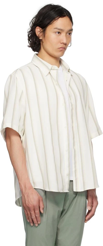open weave dress shirt Poplin Open Weave Sleeve Detail Shirt White / M