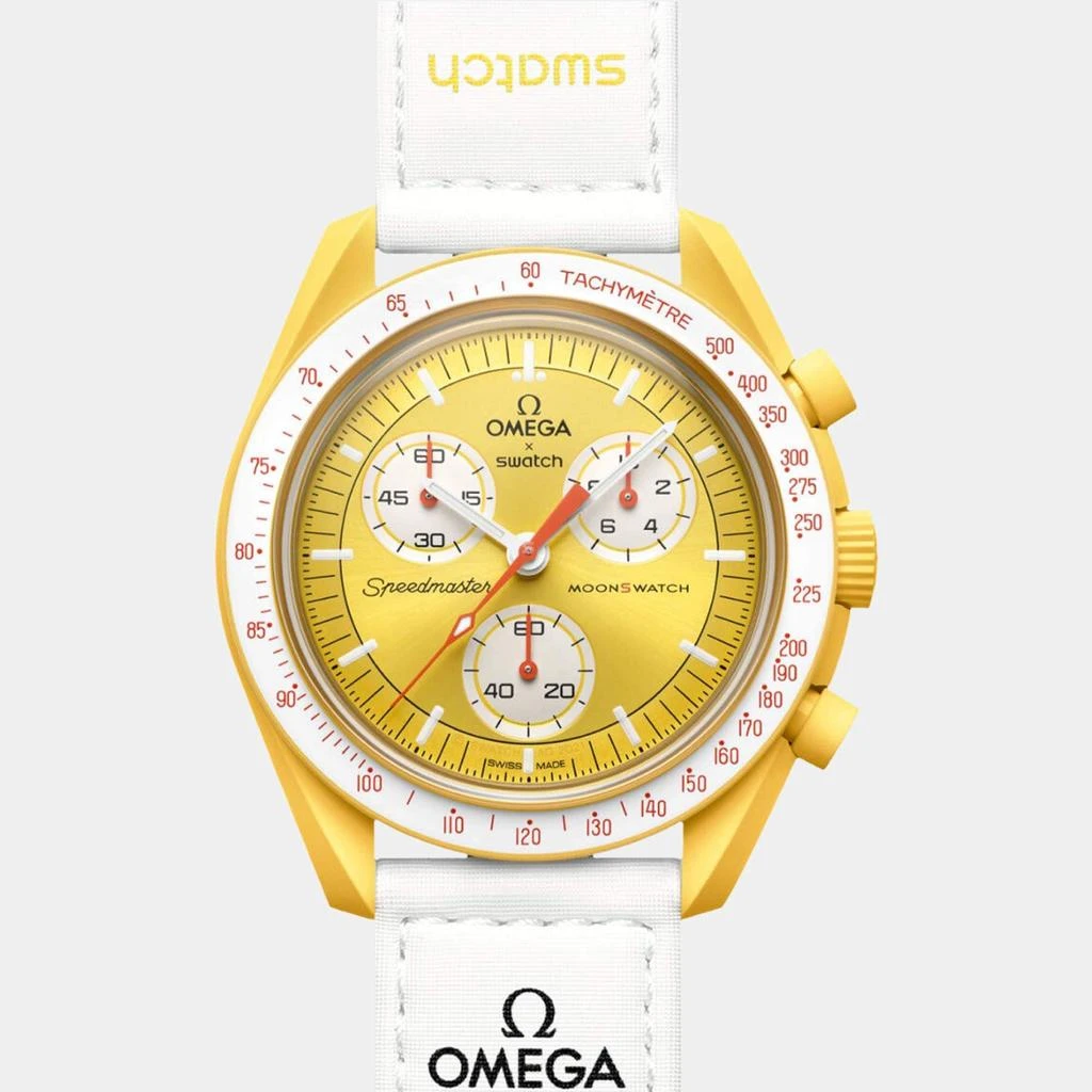Swatch Omega X Swatch Yellow Velcro Moon Swatch Mission To The Sun Watch 42 mm 1