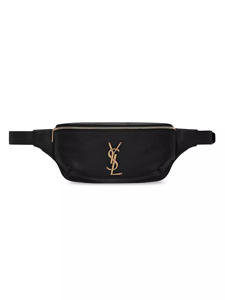 Yves Saint Laurent Cassandre Classic Belt Bag In Grain De Poudre Embossed Leather 1