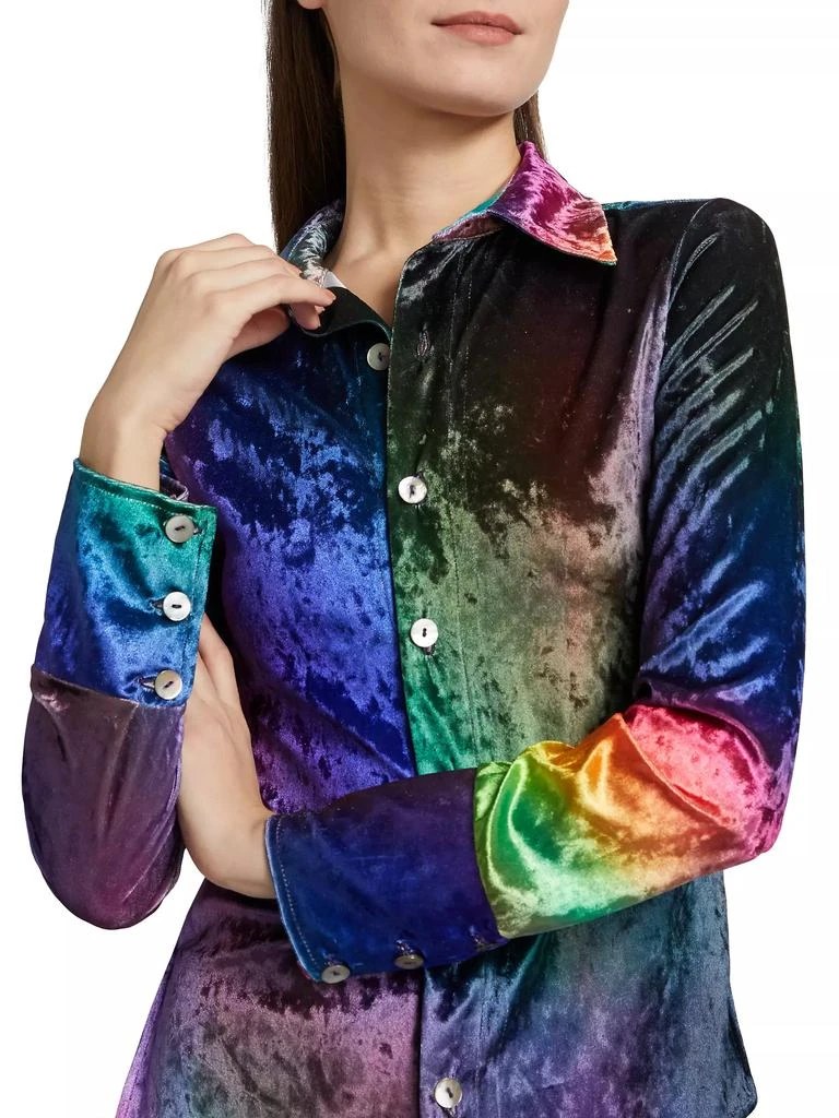 BruceGlen Prism Crushed Velvet Shirt 6