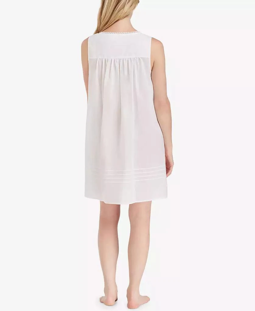 Eileen West Cotton Lace-Trim Short Nightgown 2