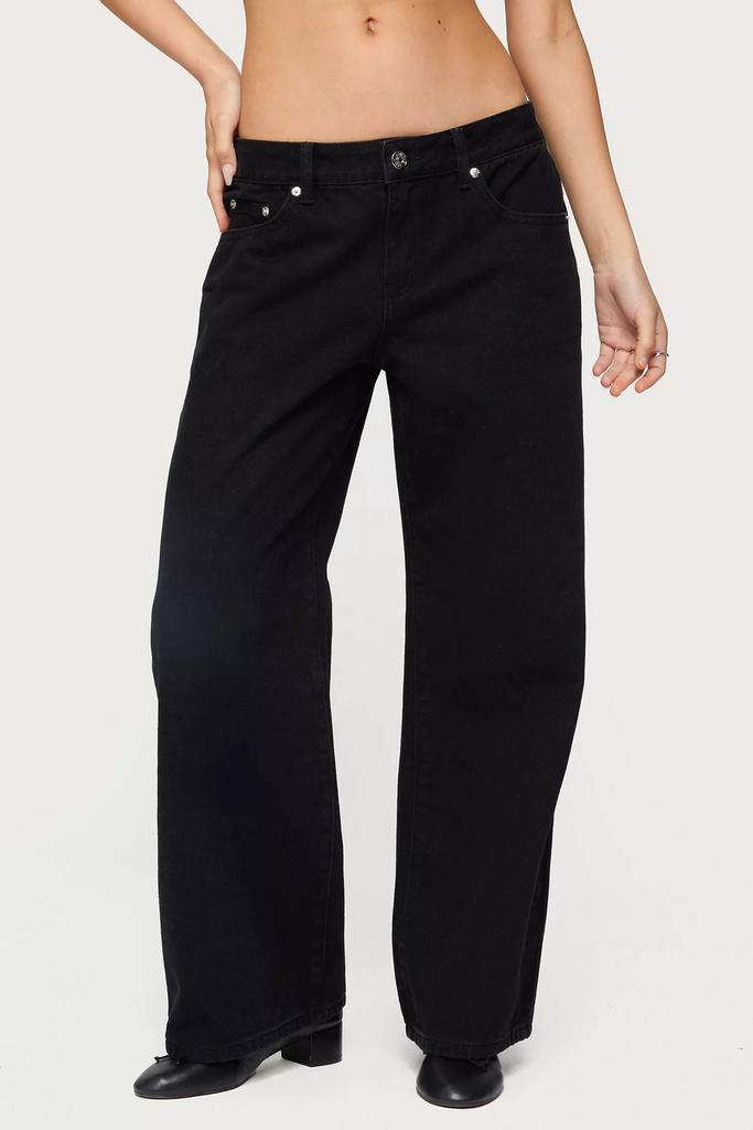 Edikted Edikted Petite Daytime Low Rise Jeans