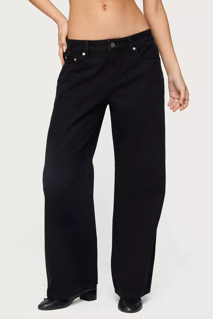 Edikted Edikted Petite Daytime Low Rise Jeans 2