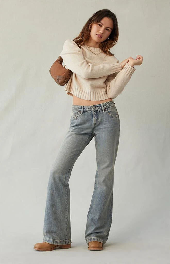 PacSun Jade Low Rise Bootcut Jeans Light Blue 2