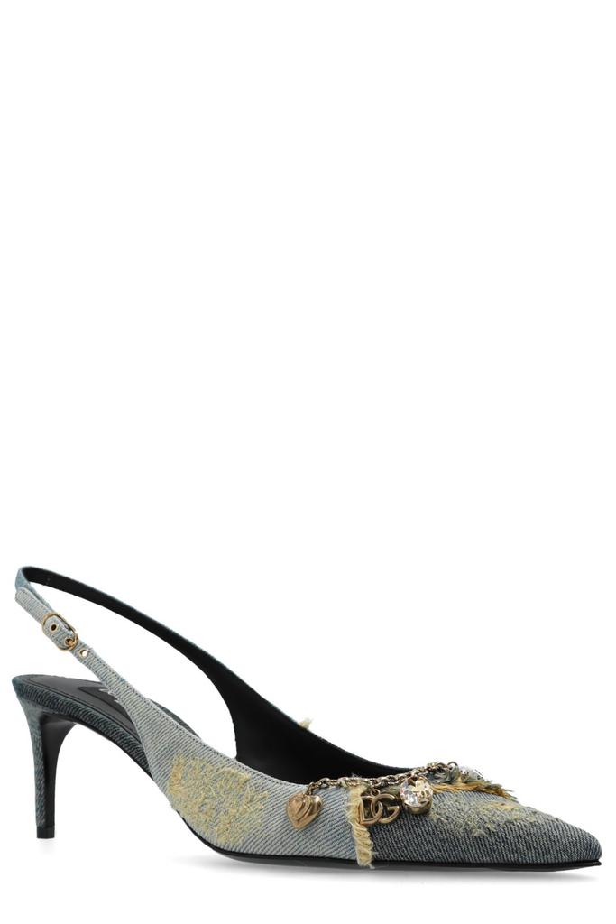 【送料&関税込】Dolce & Gabbana Embellished Pointed-toe DOLCE&GABBANA Formale embellished patent-leather point-toe