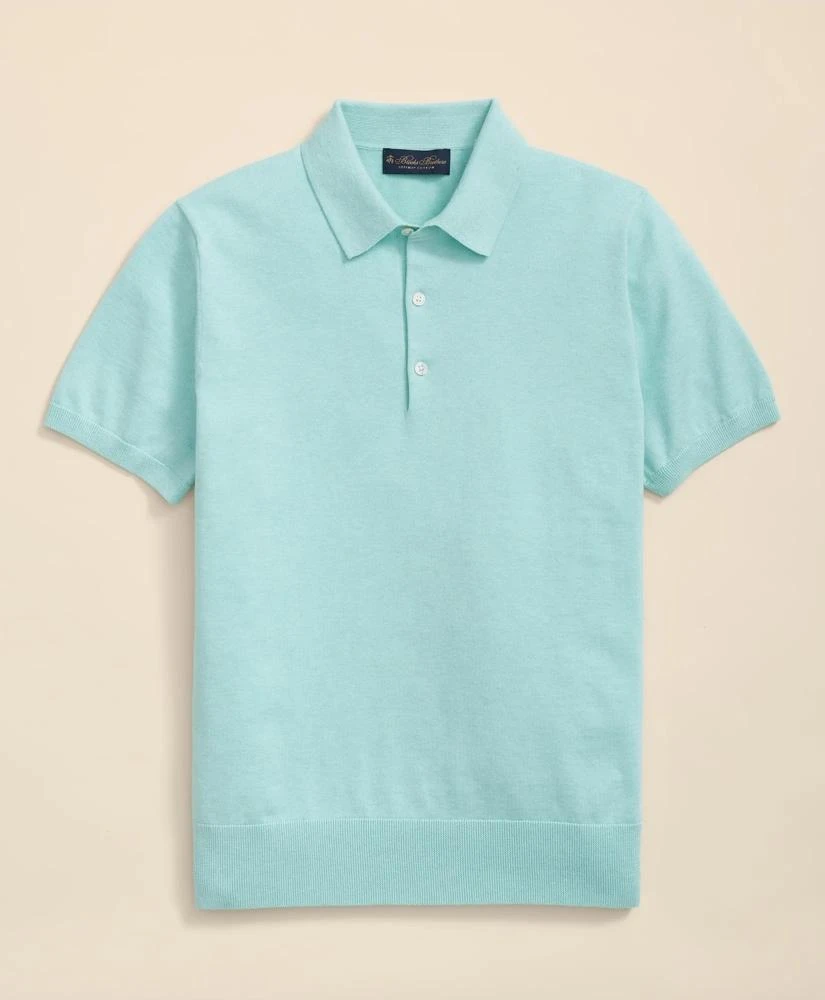 Brooks Brothers Supima® Cotton Short-Sleeve Polo Sweater