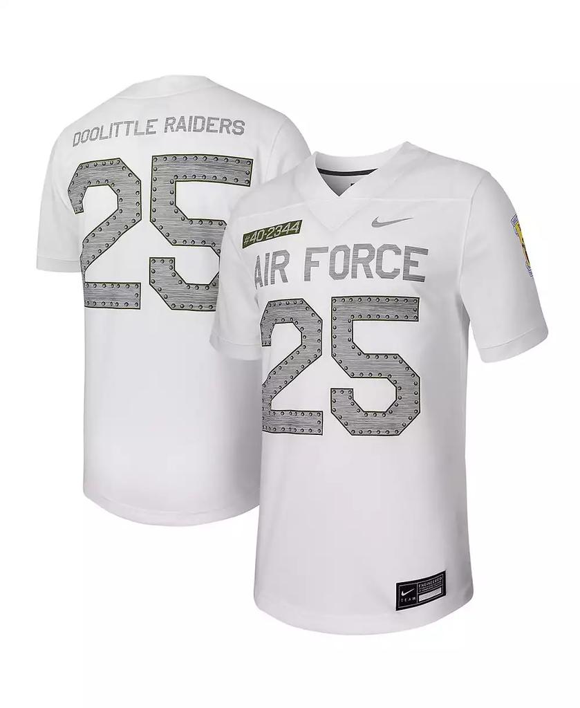 NIKE Men's #25 White Air Force Falcons Football Game Jersey