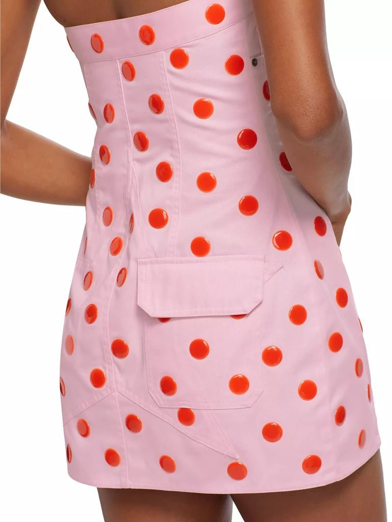 Area Polka Dot Strapless Minidress 6