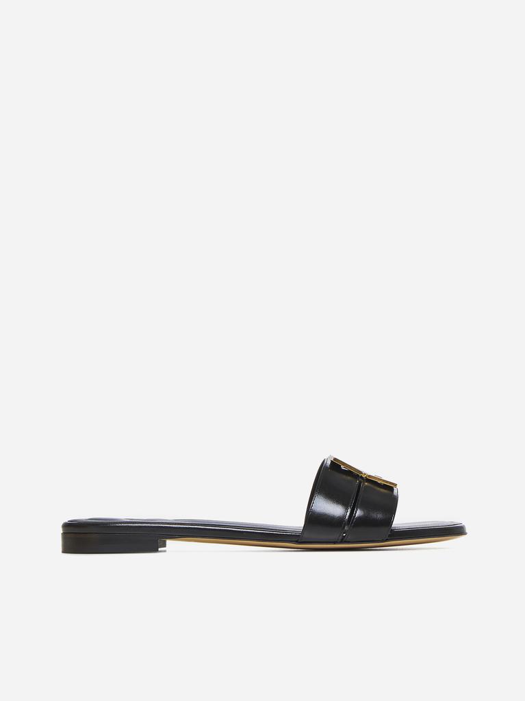 FENDI FFold leather flat sandals