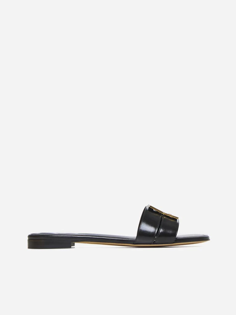 FENDI FFold leather flat sandals 1