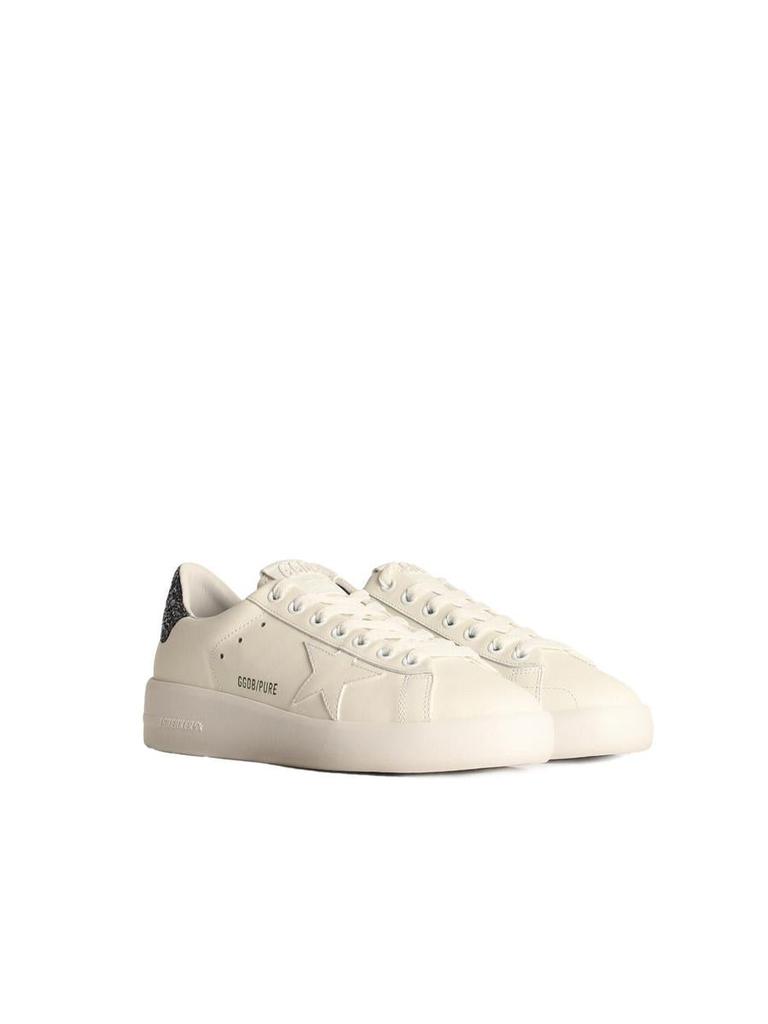 Golden Goose Golden Goose 'Pure Star' White Leather Sneakers