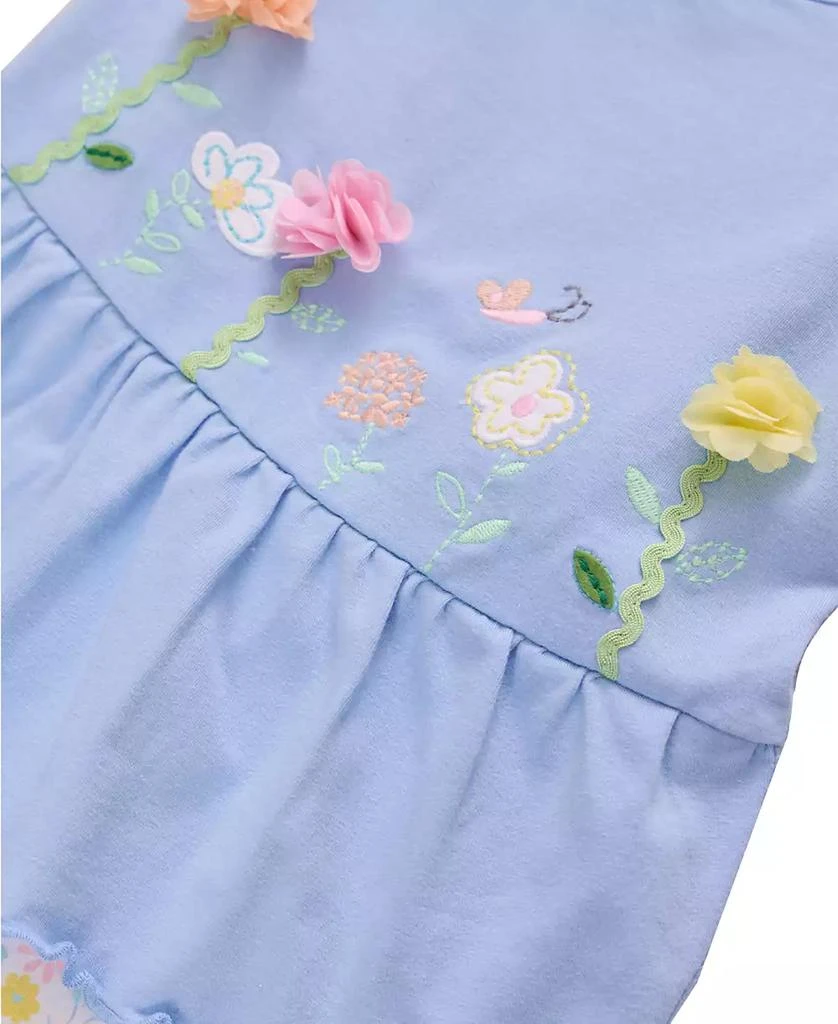 Bonnie Baby Baby Girls 2-Piece Floral Applique Outfit 3