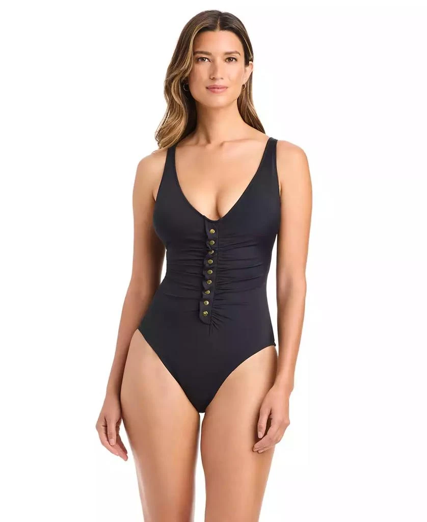 Bleu Rod Beattie Women's Button Detail Swimsuit 2